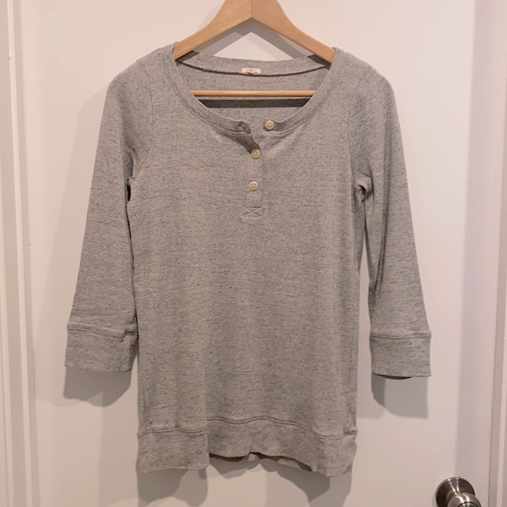 J. Crew Heathered Jaspé Henley